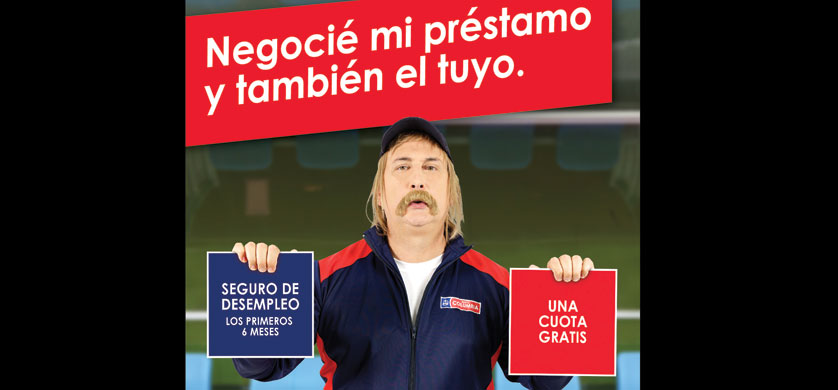 Campaña del Banco Columbia con Eber Ludueña