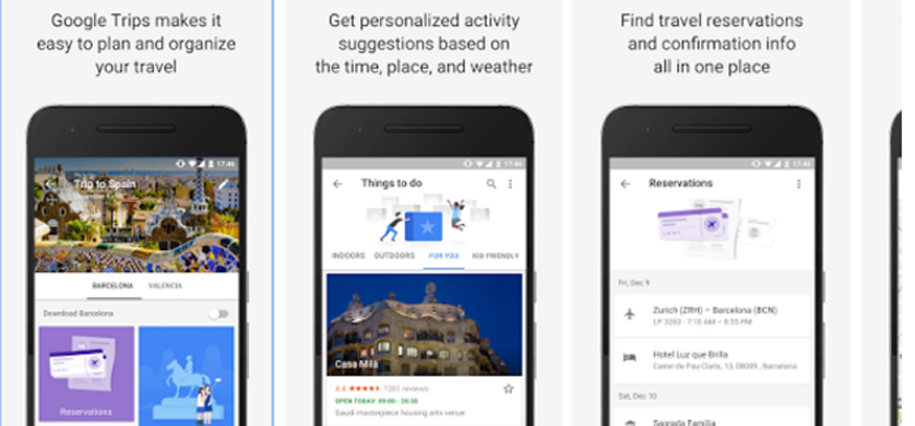 Google lanzó una app que ayuda a organizar viajes