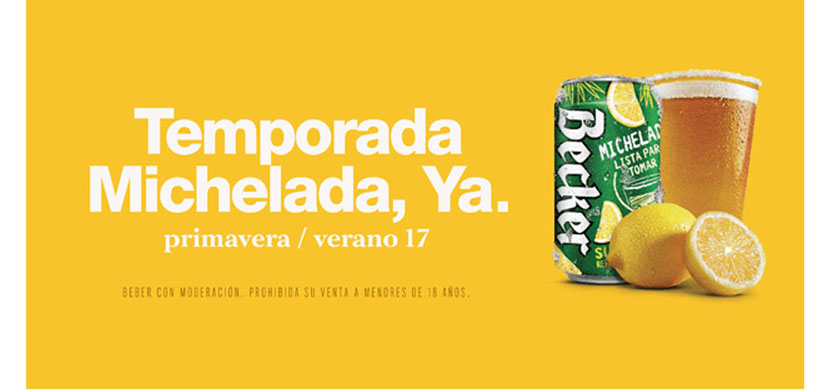 Nuevo trabajo de Pierini para Becker Michelada