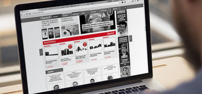 Clarín lanzó Shopping, nuevo formato de publicidad digital