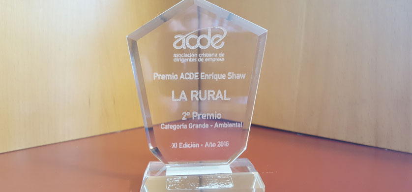 ACDE premió a La Rural por sus iniciativas sustentables