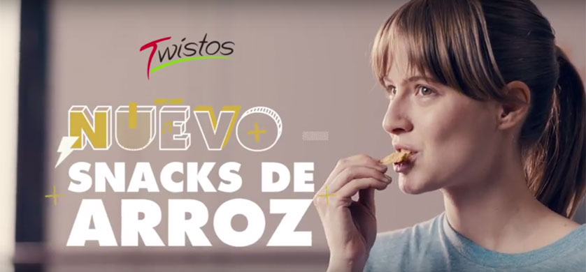 Twistos presenta sus snacks de arroz con una campaña de BBDO