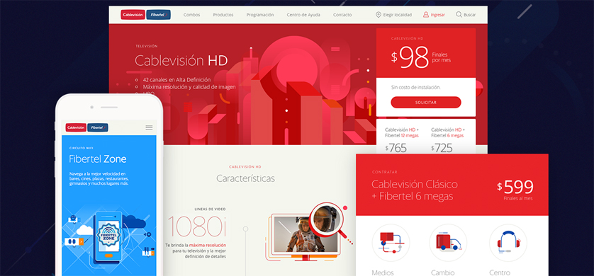 Cablevisión-Fibertel renovó sus plataformas a través de DHNN Creative Agency