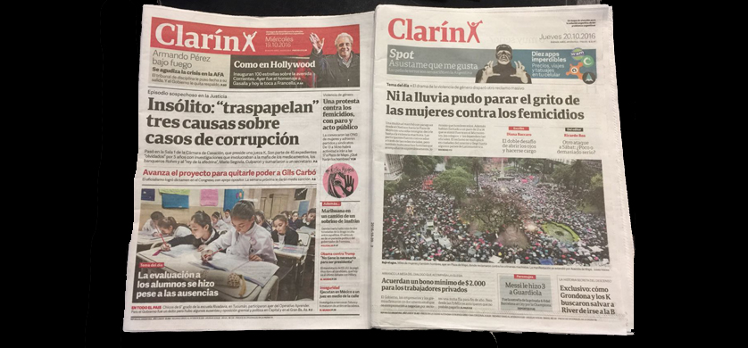 El Diario Clarín mostró su nuevo rediseño en la edición impresa