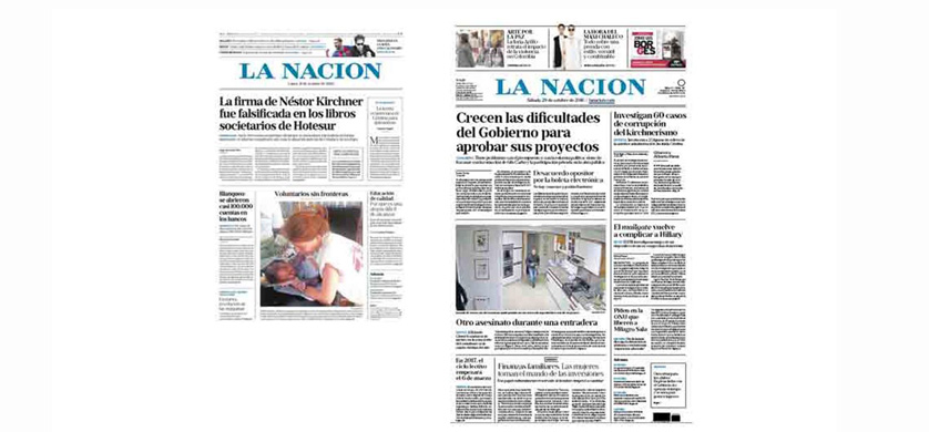 La Nación modifica su tradicional formato sábana