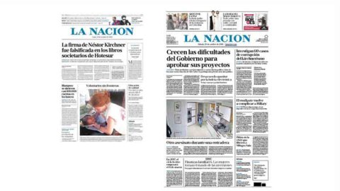 La Nación modifica su tradicional formato sábana