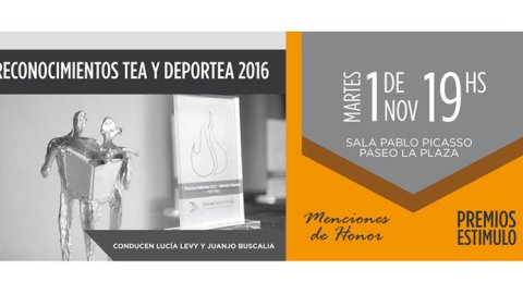 TEA y Deportea entregan los Premios Estímulo y las Menciones de Honor