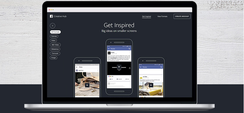 Facebook lanza Creative Hub, para que anunciantes den vida a sus ideas en el móvil