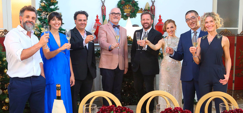 El Gourmet reunió a sus chefs para grabar el saludo para las fiestas