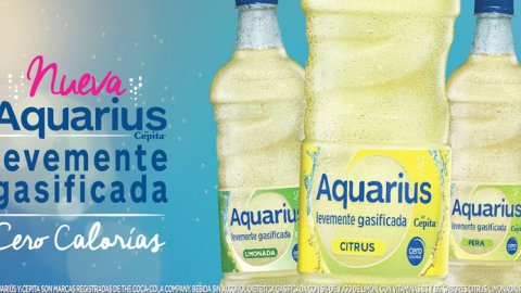 Con nuevos comerciales, Aquarius presenta “Aquarius levemente gasificada”