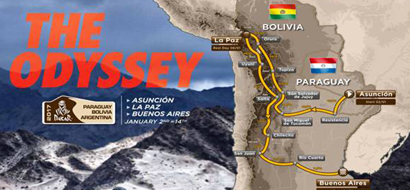 La Odisea del Rally Dakar 2017 llega a todo el país