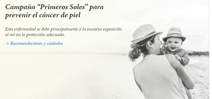 Campaña “Primeros Soles” para prevenir el cáncer de piel