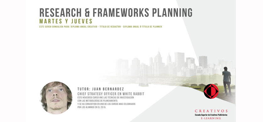 Research & Frameworks Planning, primer curso del año en la Escuelita Elearning