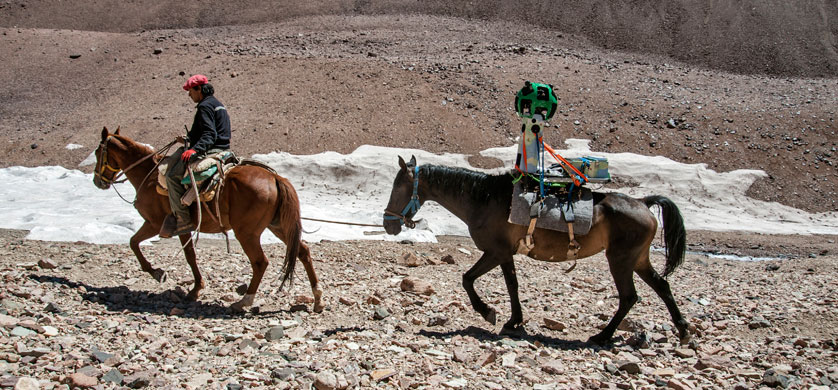 Google Street View cruza Los Andes
