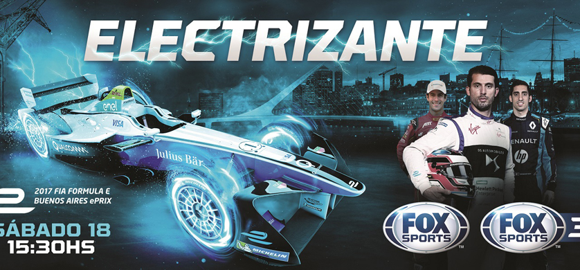 Fox Sports transmitirá la carrera de Fórmula E en Buenos Aires