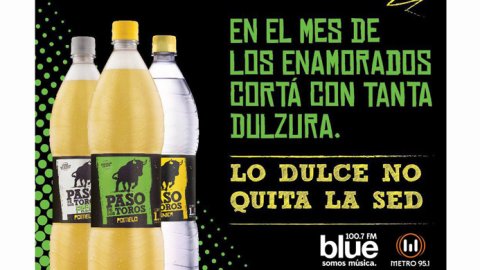 Paso de los Toros y su acción especial Anti San Valentín con Metro 95.1 y Blue 100.7
