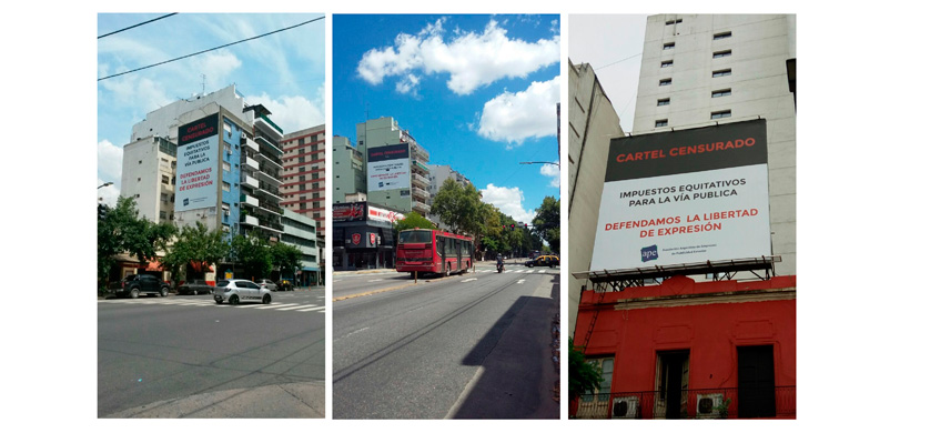 Campaña contra aumento de tarifas de publicidad exterior