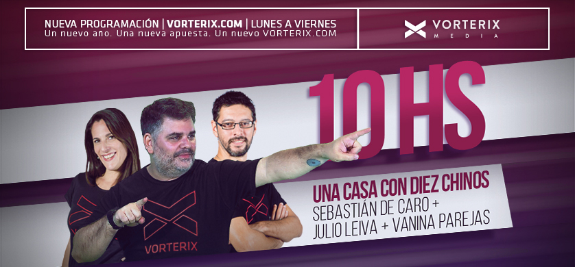 Vorterix incorpora a Sebastián De Caro y cambia su programación