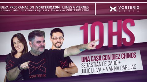 Vorterix incorpora a Sebastián De Caro y cambia su programación