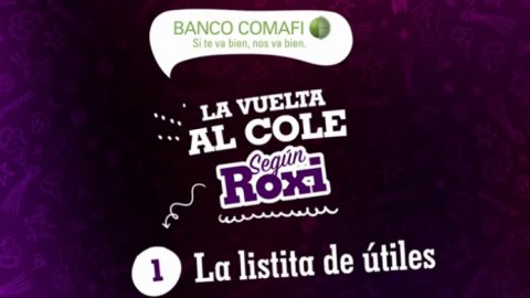 Acción de Aschen junto a Según Roxi para Banco Comafi