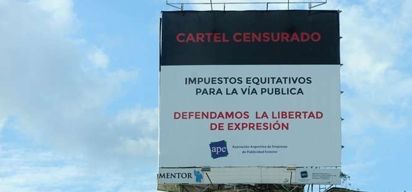 Frenaron el aumento de los impuestos a la publicidad exterior