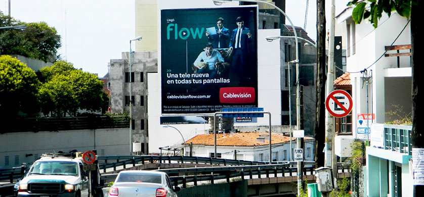 Cablevisión eligió a AYI Vía Pública para presentar Flow en el interior