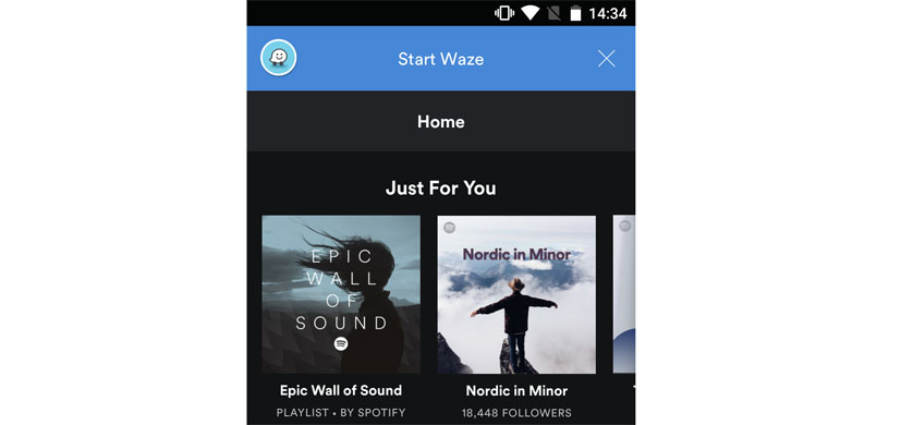 Spotify ya se encuentra disponible en Waze