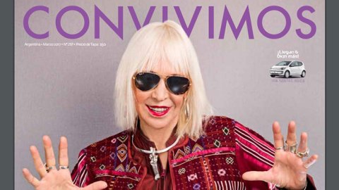Marta Minujín en la tapa de marzo de Convivimos