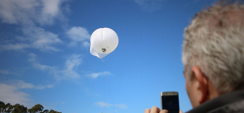 Movistar realizó pruebas para brindar telefonía móvil 4G desde un globo aerostático
