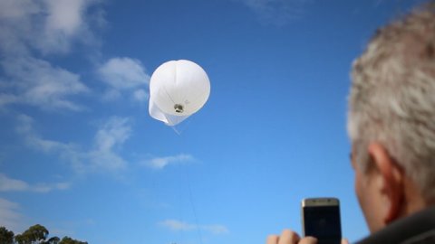 Movistar realizó pruebas para brindar telefonía móvil 4G desde un globo aerostático