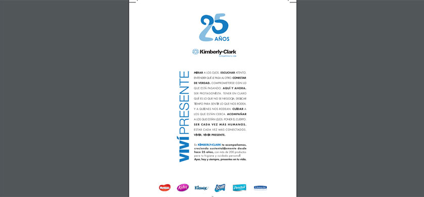 "Viví Presente", la campaña institucional de Kimberly-Clark