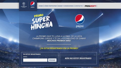 Campaña de PepsiCo y Konami: te llevan a la final de la Champions League
