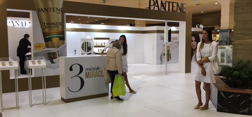 Pantene eligió a Mall Space Media para realizar una acción