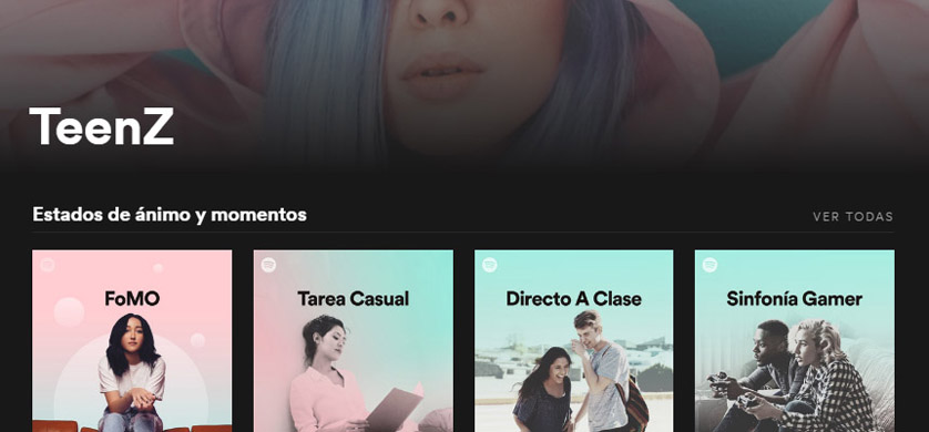 Spotify lanza TeenZ, una categoría para la Generación Z