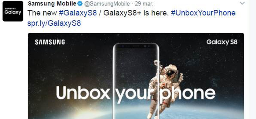 La presentación del Galaxy S8 fue un éxito en las redes