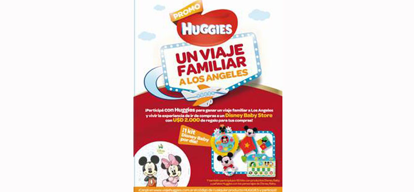 Huggies lanza la promoción “Un viaje familiar a los Ángeles”