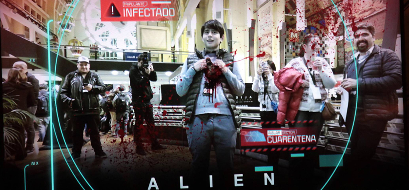 Acción de 20th Century Fox Alien en el Abasto Shopping