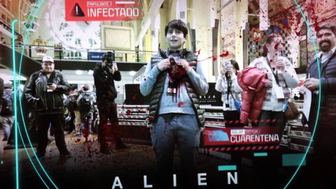 Acción de 20th Century Fox Alien en el Abasto Shopping