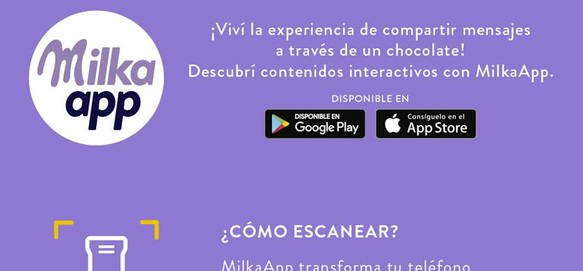 Milka y CamOnApp lanzan chocolates con mensajes digitales personalizados