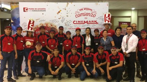 Cinemark lanzó campaña por reapertura tras las inundaciones en Piura