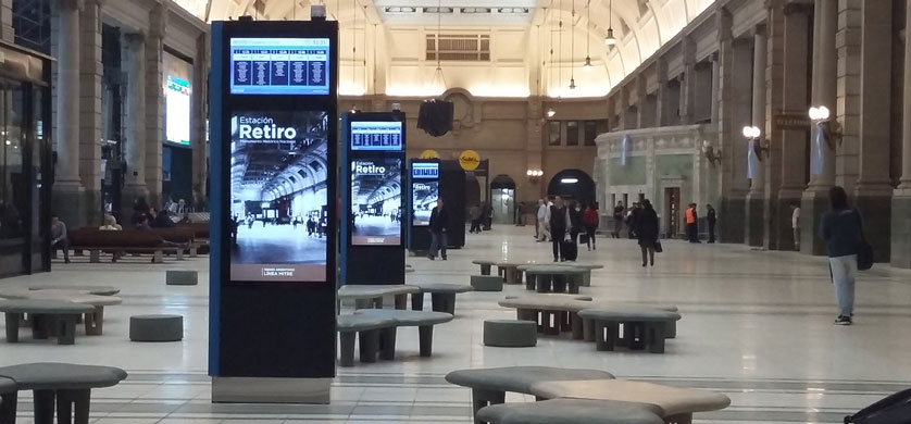 Volmedia presente en la nueva Estación de Retiro