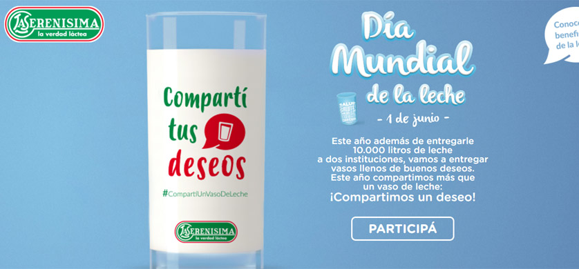 Campaña solidaria por el Día Mundial de la Leche