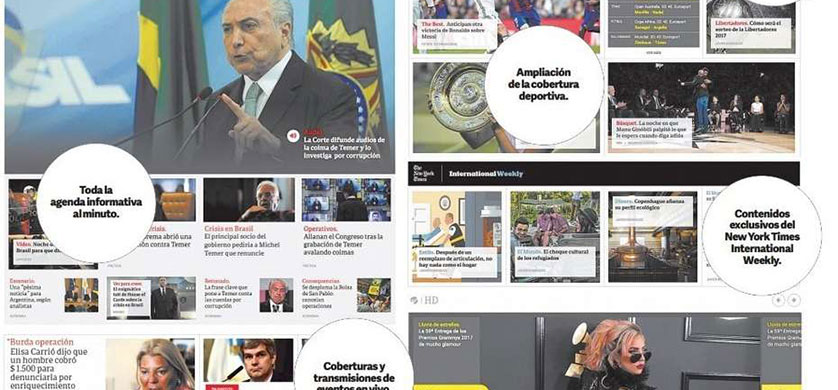 Clarín rediseñó su sitio web