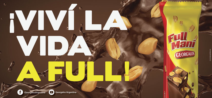 Piezas de Vía Pública de la campaña de Hermida para Full Maní