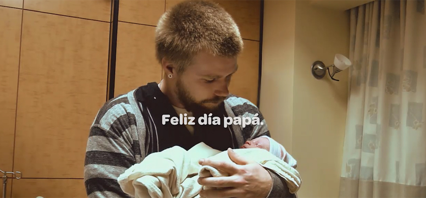 Campaña en redes de Huggies por el Día del Padre