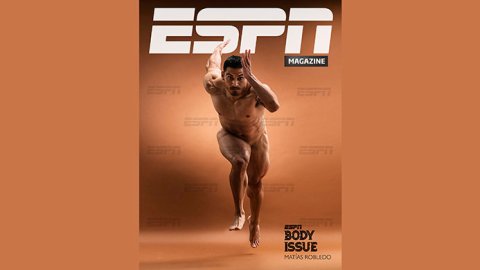 El velocista Matías Robledo se sumó también al Body Issue de ESPN