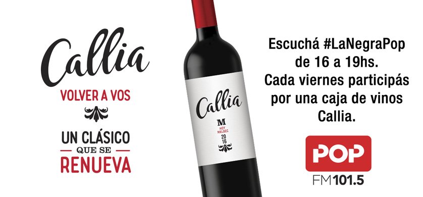 Acción de Bodegas Callia junto al programa de la Negra Vernaci