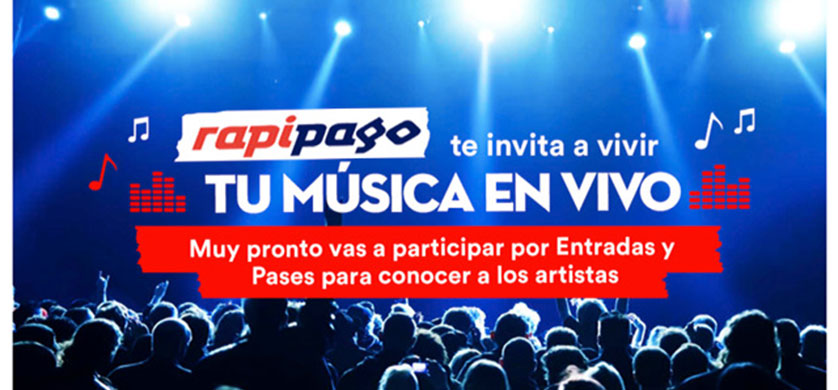 Rapipago se mete en el sponsoreo de shows musicales