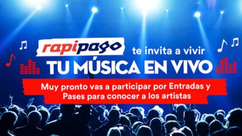 Rapipago se mete en el sponsoreo de shows musicales