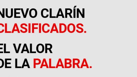 Clarín Clasificados se renueva bajo el concepto "El valor de la palabra"